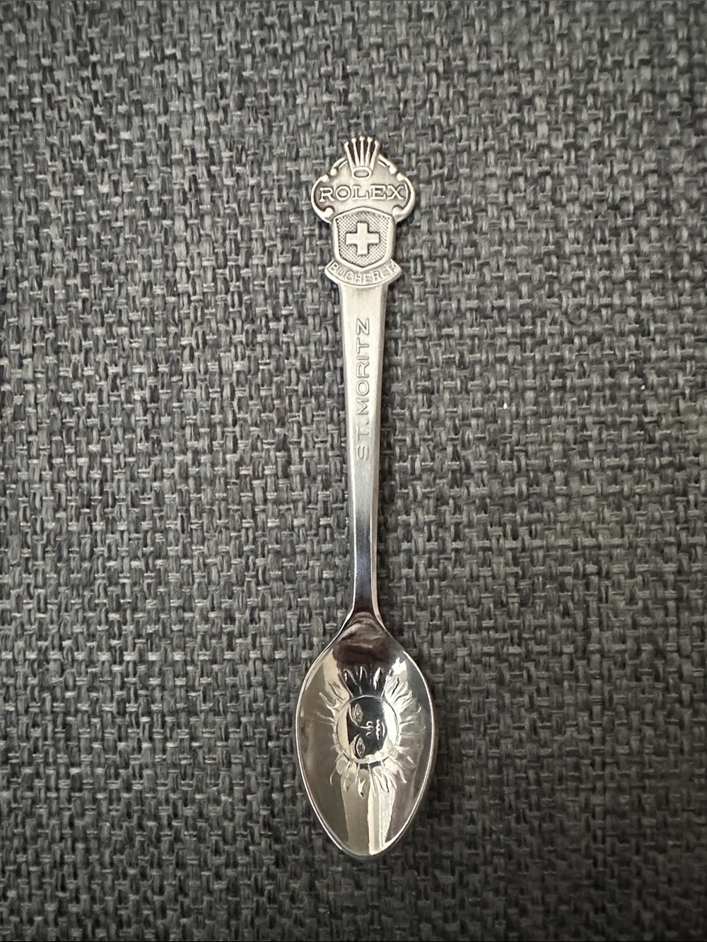 Rolex Silver-Tone St. Moritz Souvenir Spoon